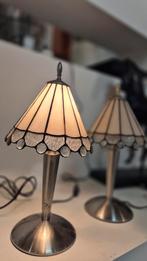 Tiffany set van 2 tafellampen, hoogte 40 cm, Huis en Inrichting, Ophalen
