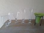 set van 5 vazen, Enlèvement, Utilisé, Verre