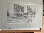 Sabena ,Tekening Hotel des Mille Collines Rwanda !, Antiek en Kunst, Ophalen of Verzenden