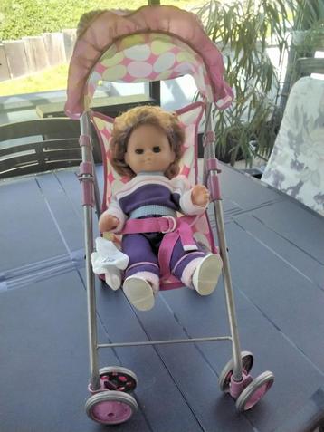Opvouwbare kinderwagen voor poppen + dekens+kussen beschikbaar voor biedingen