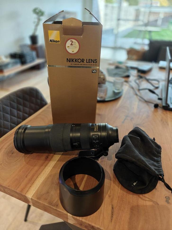 Nikon AF-S 200-500mm f/5.6E VR ED, Audio, Tv en Foto, Foto | Lenzen en Objectieven, Zo goed als nieuw, Telelens, Zoom, Ophalen
