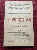 Antiek boek Aalst Petrus Van Nuffel - De Aalstersche Munt, Ophalen of Verzenden
