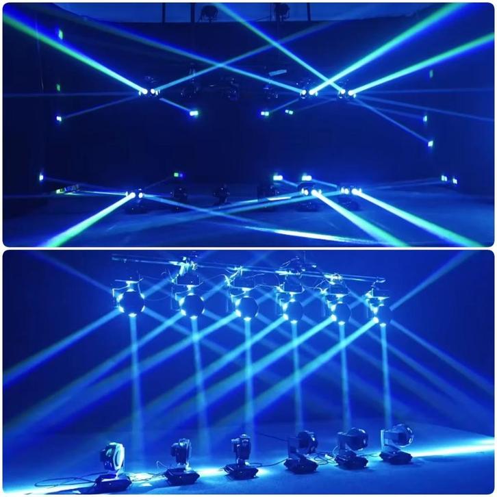 HALLOWEENPROMO Nieuwe First Class 6 x 80W Led Ufo Movinghead, Muziek en Instrumenten, Licht en Laser, Nieuw, Licht, Geluidgestuurd