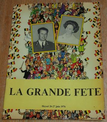 Hergé La grande fête brochure 1976 Tintin Peyo Will Kuifje