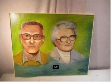 Œuvre magnifiquement peinte « Papy and Grandma » - Peter van, Enlèvement ou Envoi