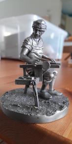 Miniatuur tinnen beeldje "De glasblazer", Ophalen of Verzenden
