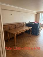 Massief eiken eetkamer - goede staat, Huis en Inrichting, Complete eetkamers, Ophalen, Gebruikt, Eik