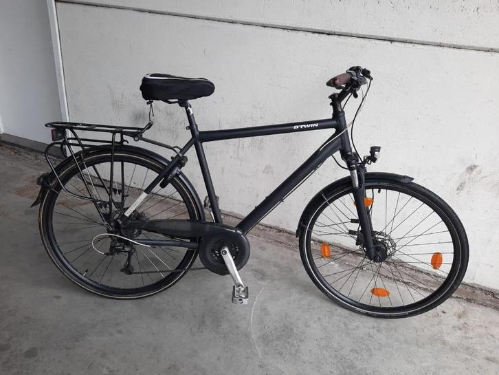 B’Twin Hoprider 900 hybride fiets 27 versnellingen, Fietsen en Brommers, Fietsen | Heren | Sportfietsen en Toerfietsen, Gebruikt