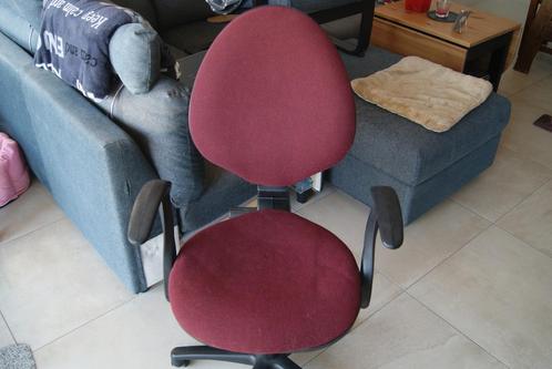 chaise de bureau, Maison & Meubles, Chaises de bureau, Utilisé, Chaise de bureau, Rouge, Enlèvement