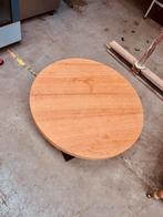 Ronde salon tafel op zwarte metalen poot, Maison & Meubles, Tables | Tables de salon, Moins de 50 cm, Rond, 50 à 100 cm, Comme neuf