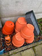 Set van 7 UV-bestendige terracotta-kleurige Elho-potten, Tuin en Terras, Bloempotten, Kunststof, Gebruikt, Rond, Tuin