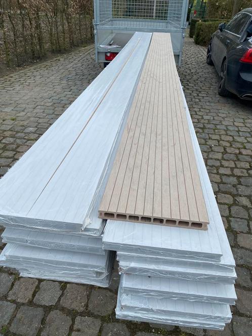 WPC-terrasplank, holkamer  25x 400 cm 44 m2, Tuin en Terras, Terrasdelen en Vlonders, Nieuw, Composiet, Ophalen