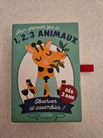 Jeu Auzou 1,2,3 animaux, Trois ou quatre joueurs, Enlèvement, Comme neuf