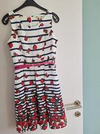 Kleed met bloemen, Kleding | Dames, Jurken, Wit, Ophalen of Verzenden, Zo goed als nieuw, Maat 36 (S)