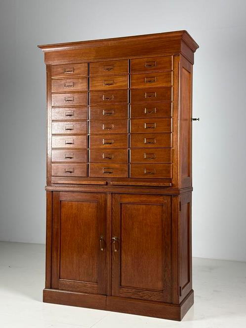 Kleppenkast ladekast antiek eiken ca. 1900, Kinderen en Baby's, Kinderkamer | Commodes en Kasten, Ophalen