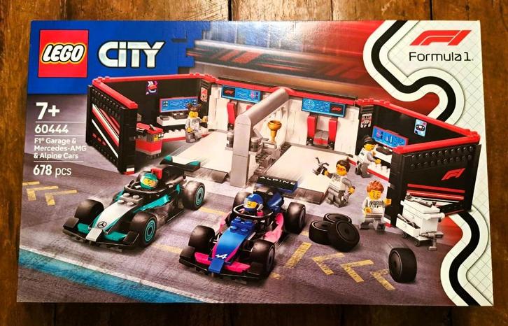 Lego 60444 F1 Garage & Mercedes-AMG & Alpine Cars, Kinderen en Baby's, Speelgoed | Duplo en Lego, Nieuw, Lego, Complete set, Ophalen of Verzenden