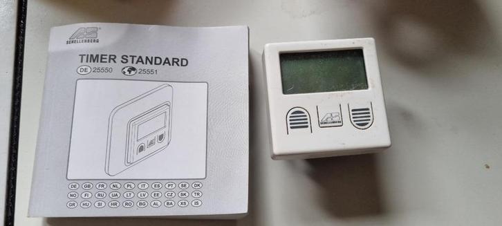 timer rolluik merk schellenberg, Doe-het-zelf en Bouw, Rolluiken, Zo goed als nieuw, Minder dan 100 cm, Minder dan 100 cm, Wit