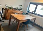 Eettafel + dressoir in teak, Huis en Inrichting, Ophalen, Zo goed als nieuw