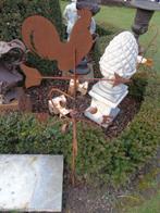 Girouette de Jardin Exterieur,girouettes Rétro Coq en Acier
