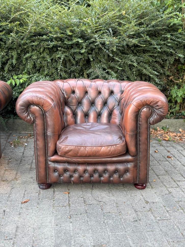 Fauteuil cuir, Huis en Inrichting, Fauteuils, Gebruikt, Leer, 100 tot 125 cm, 75 tot 100 cm, Ophalen of Verzenden