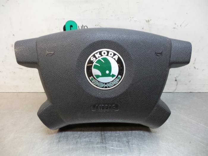 Airbag links (Stuur) van een Skoda Fabia (Fabia 00-), Auto-onderdelen, Overige Auto-onderdelen, Skoda, Gebruikt, 3 maanden garantie
