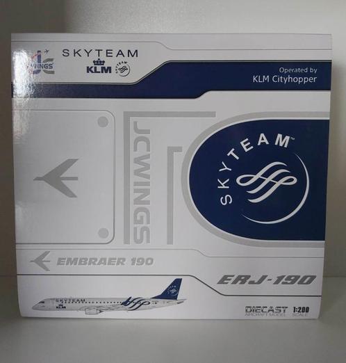 JC Wings KLM Cityhopper E190 « SkyTeam » XX20262, Collections, Aviation, Modèle réduit, Enlèvement ou Envoi