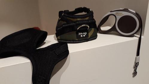 Laisse enrouleur de marque Flexi avec harnais K-9, Dieren en Toebehoren, Hondenriemen, Nieuw, Hondenriem, Ophalen