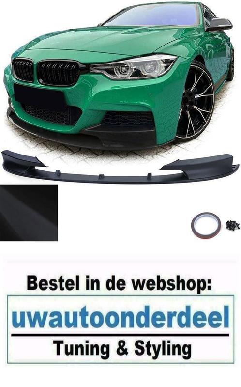 Spoiler Splitter Lip Mat Zwart Voor Bmw 3 Serie F30 F31 M Pa, Auto diversen, Tuning en Styling, Verzenden