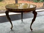 Bijzettafel rond, Huis en Inrichting, Tafels | Bijzettafels, Ophalen, Minder dan 55 cm, Gebruikt, Klassiek