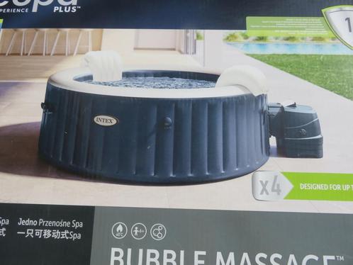 Intex JACUZZI voor 4 personen, Tuin en Terras, Bubbelbaden en Hottubs, Zo goed als nieuw, Opblaasbaar, Afdekzeil, Grondzeil, Filter