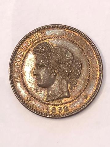 Munt Frankrijk 10 cent Republique jaartal 1892 kwaliteit !!