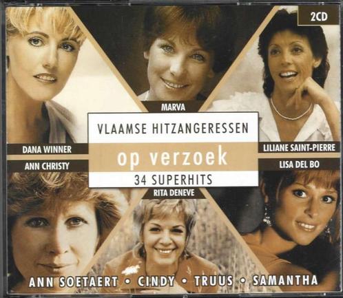 2 CD Vlaamse Hitzangeressen Op Verzoek, Cd's en Dvd's, Cd's | Nederlandstalig, Zo goed als nieuw, Pop, Ophalen of Verzenden
