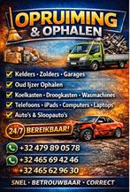 Opruiming&oud ijzer!, Enlèvement