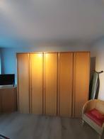 5 deurse kleerkast in bleek hout, Maison & Meubles, Chambre à coucher | Chambres à coucher complètes, Enlèvement