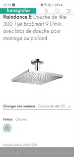 Hansgrohe, Doe-het-zelf en Bouw, Sanitair, Ophalen, Nieuw, Douche