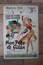 filmaffiche Louis De Funes mon pote le gitan filmposter, Rechthoekig Staand, Ophalen of Verzenden, Zo goed als nieuw, A1 t/m A3