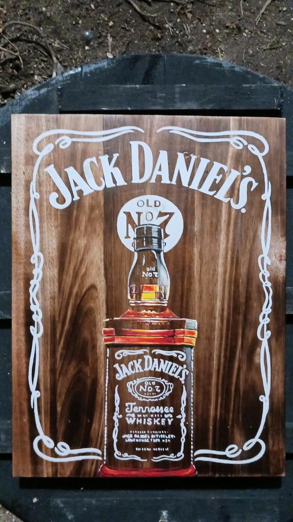 plaque murale jack Daniel's 40x30 cm en bois d albesia, Collections, Marques & Objets publicitaires, Neuf, Enlèvement ou Envoi