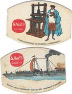 bierviltjes 2st Wiel's, Verzamelen, Biermerken, Verzenden