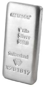 Lingot argent 1kg (999), Enlèvement, Neuf