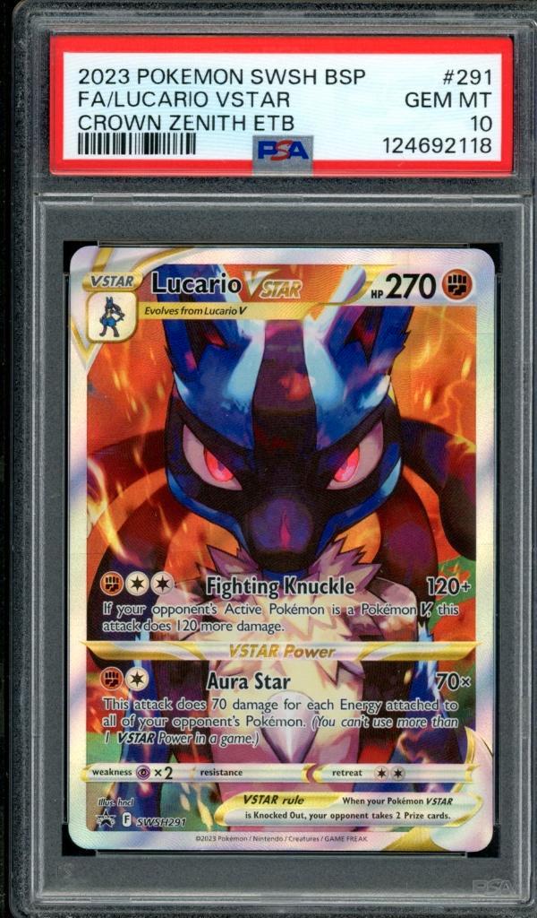 Lucario VSTAR PSA 10 - SWSH291-Promotion Sword & Shield 2023, Hobby & Loisirs créatifs, Jeux de cartes à collectionner | Pokémon