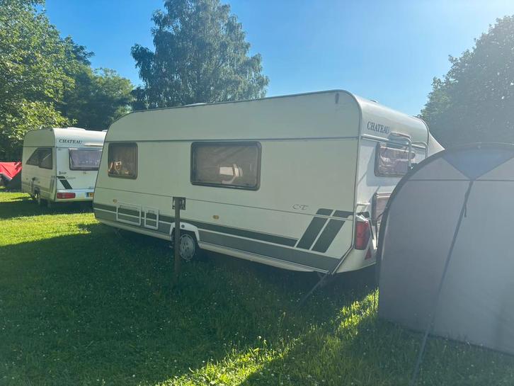 Chataeu caravan 6 personen, Caravans en Kamperen, Caravans, Particulier, Airco, Ophalen