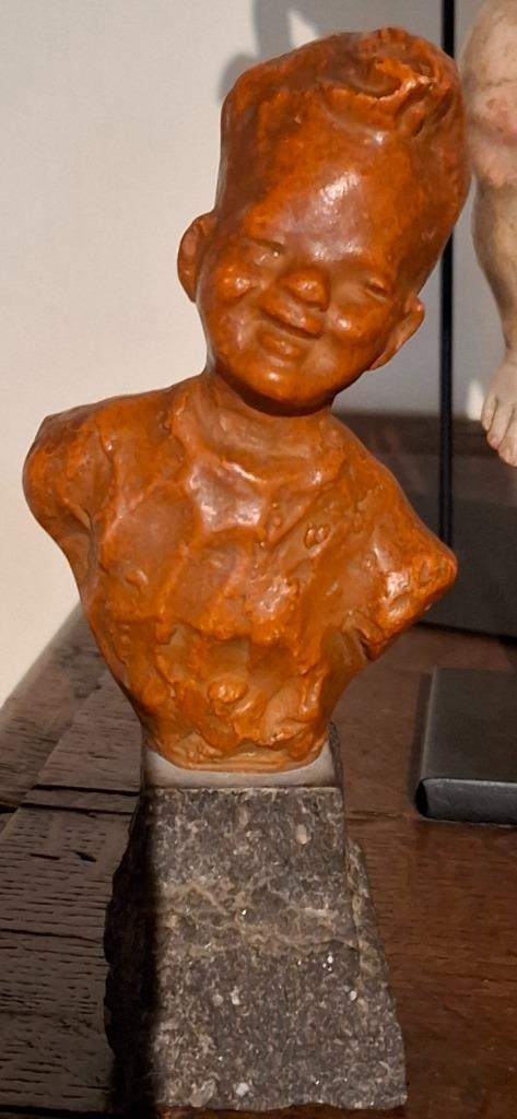 Mooi kinderkopje/buste door Ernest Patris, Antiek en Kunst, Curiosa en Brocante, Verzenden