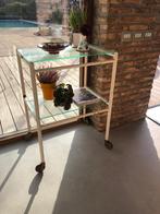 Vintage industriële militaire trolley bijzettafel tafeltje, Huis en Inrichting, Ophalen of Verzenden