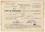 (m81) 72 Artillerie 1959, vergunningsbrief, schietblaadje, Verzenden
