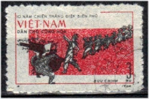 Noord-Vietnam 1964 - Yvert 369 - Dien Bien Phu (ST), Postzegels en Munten, Postzegels | Azië, Gestempeld, Verzenden