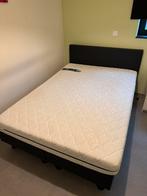 Boxspring 140x200, Huis en Inrichting, Slaapkamer | Boxsprings, Ophalen, Zwart, 140 cm, Zo goed als nieuw