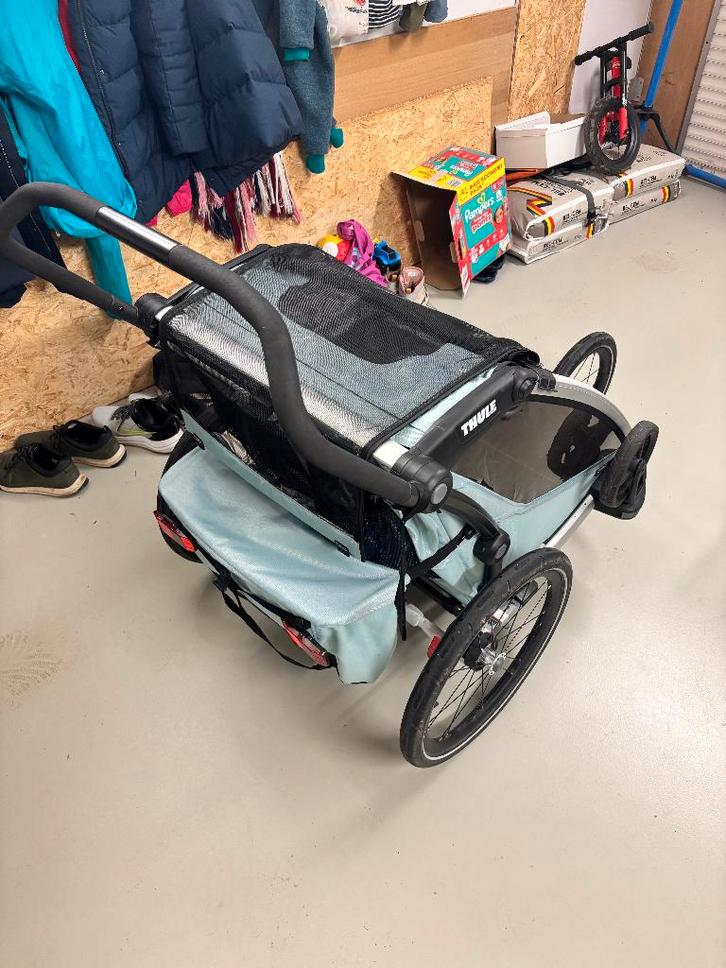 Thule Chariot Cross 2 double, Fietsen en Brommers, Fietsen | Kinderfietsjes, Zo goed als nieuw, 16 tot 20 inch, Ophalen
