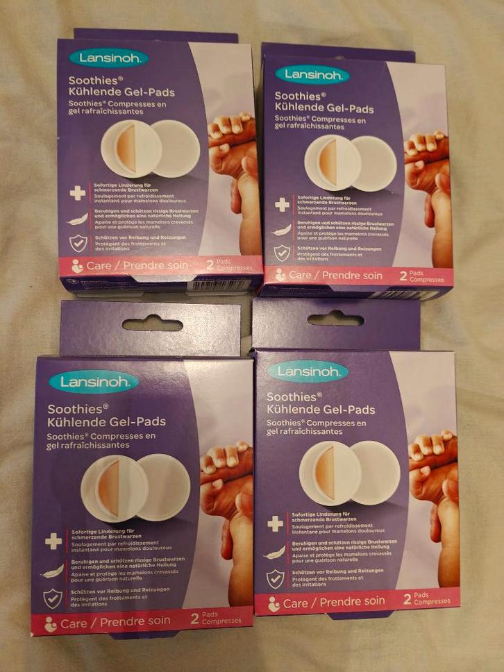 Lansinoh soothies cooling gel pads x4, Kinderen en Baby's, Babyvoeding en Toebehoren, Nieuw, Overige typen, Ophalen