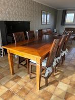 Houten tafel met 6 stoelen, Huis en Inrichting, Tafels | Eettafels, Ophalen