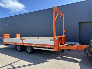 Gheysen en Verpoort M2VA 21T - 2-AS AANHANGER DIEPLADER - KI, Overige kleuren, Overige brandstoffen, Bedrijf, Aanhangers en Opleggers